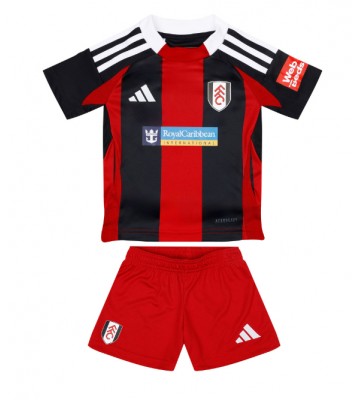 Fulham Borta Kläder Barn 2024-25 Kortärmad (+ Korta byxor)